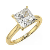 2ct 10K/14K/18K Gold Round Pear Oval Princess Cut Moissanite Engagement Ring