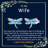 Sterling Silver Turquoise Dragonfly Stud Earrings