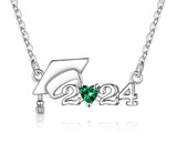 Sterling Sliver  Class of 2024 Graduation Pendant Necklace