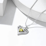 10K Gold 14K Gold 18K Gold  Heart Birthstone Personalized Name  Infinity Symbol Pendant Necklace