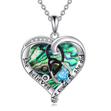 Sterling Silver Birthstone Caduceus & Stethoscope Pendant Necklace