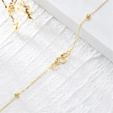 10K Real Gold Three Hearts Bracelets Jewelry Gifts For Women Girls