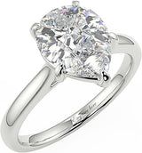 2ct 10K/14K/18K Gold Round Pear Oval Princess Cut Moissanite Engagement Ring