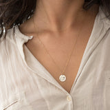 Sterling Silver Personalized Birth Flower Cat Pendant Necklace