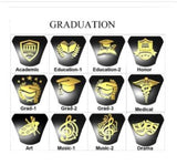 Sterling Silver Personalized High School College Class Ring Graduation Jewelry