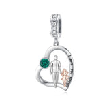 Sterling Silver Father Daughter Mother Daughter Charm Beads