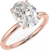 2ct 10K/14K/18K Gold Round Pear Oval Princess Cut Moissanite Engagement Ring