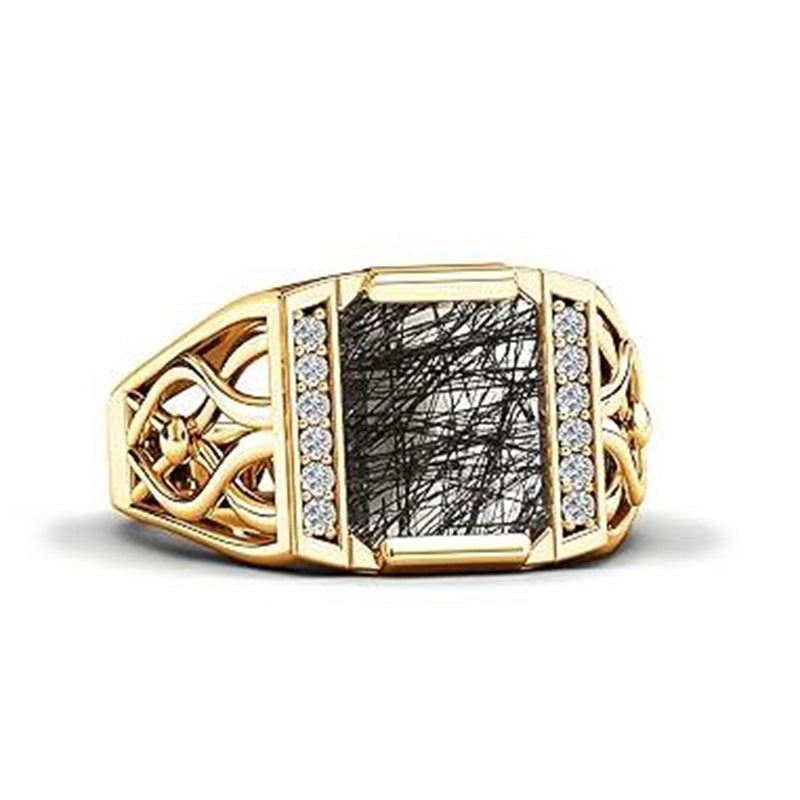 Sterling silver 10K 14K 18K Gold Emerald Cut 4 Carat Mens Gemstone Engagement Ring Promise Ring for Men