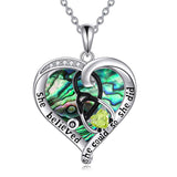 Sterling Silver Birthstone Caduceus & Stethoscope Pendant Necklace