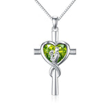 Sterling Silver Father Daughter Heart Pendant Necklace from Dad Gift for Daughter