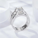 10K Gold 14K Gold 18K Gold Round Shaped Moissanite Couple & Round Ring for Men