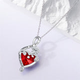 Sterling Silve 12Month  Birthstone Birth Flower Necklace  Pendant Necklace