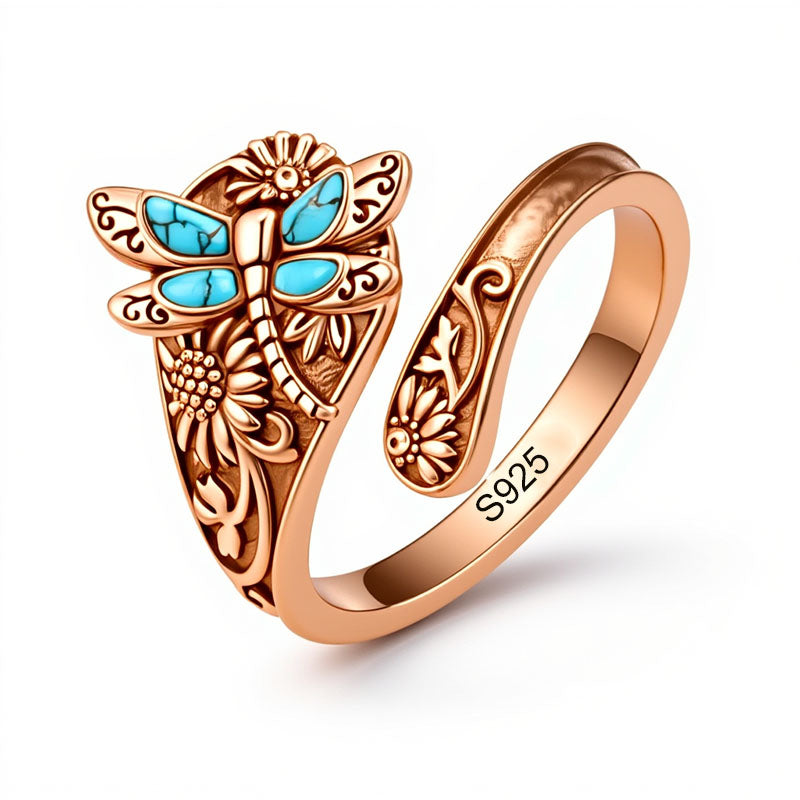 Sterling Silver Oxidized Dragonfly Butterfly Hummingbird Sea Turtle Anchor Cross Tree of Life Sunflower Spoon Ring