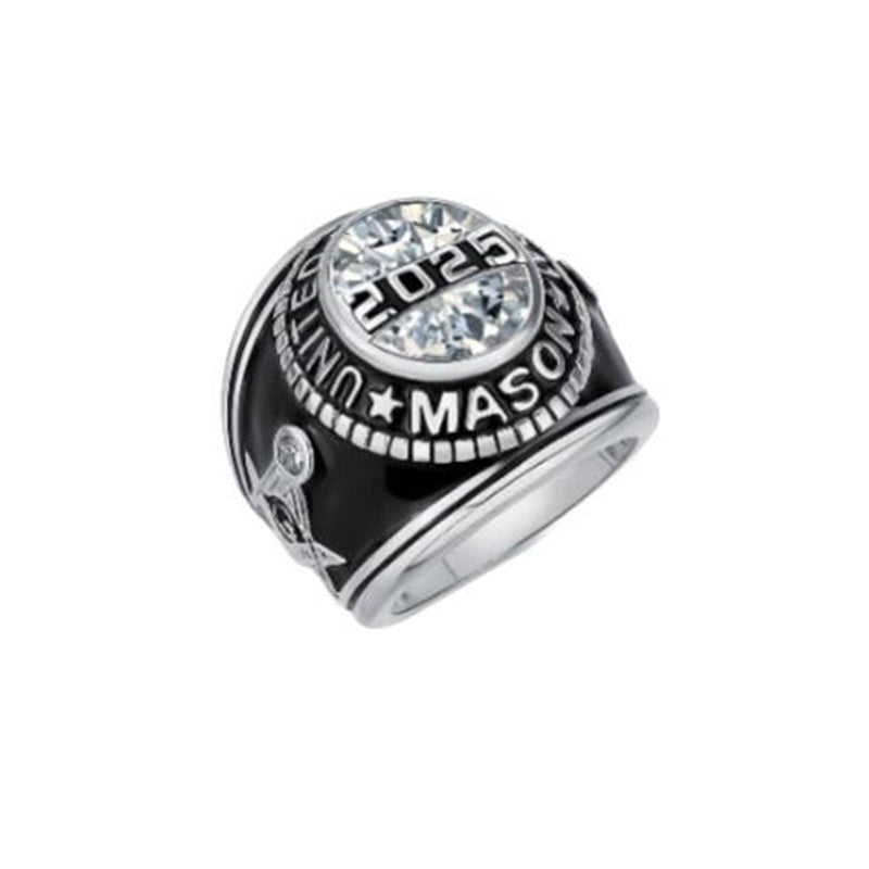 Sterling Silver Personalized Engraved Birthstone 2025 High School College Class Ring Graduation Jewelry