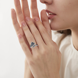 Sterling Silver Oxidized Dragonfly Butterfly Hummingbird Sea Turtle Anchor Cross Tree of Life Sunflower Spoon Ring