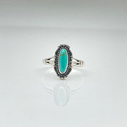 Vintage Western Turquoise Ring  925 Sterling Silver