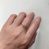 Sterling Silver Natural Moss Agate  Ring with Opal, Blue Topaz, Baguette, and Cubic Zirconia