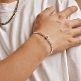 Sterling Silver Personalized Photo Projection with Curb Chain Bracelet