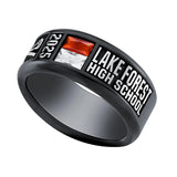 Sterling Silver Personalized High School College Class Ring Graduation Jewelry
