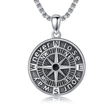 Sterling Silver Compass Pendant Necklace Graduation Jewelry Gift