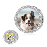 Sterling Silver Personalized Dog Breed Photo Charm Beads