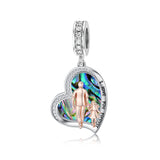 Sterling Silver Father Daughter Mother Daughter Charm Beads