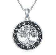 Sterling Silver Tree of Life Necklace for WomenTree of Life Pendant Jewelry Gifts for Women Wife Girlfriend Girls Mom Daughter