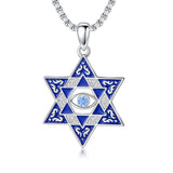 Sterling Silver Star of David, Evil Eye, Tree of Life, Cross Lion, Chai Pendant Necklace