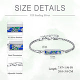 Sterling Silver Rose Butterfly Dragonfly Urn Bracelet for Ashes