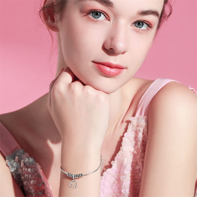 Sterling Silver Father Daughter Mother Daughter Charm Beads