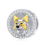 Sterling Silver Personalized Dog Breed Photo Charm Beads