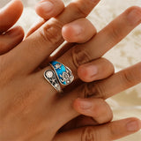 Sterling Silver Oxidized Dragonfly Butterfly Hummingbird Sea Turtle Anchor Cross Tree of Life Sunflower Spoon Ring