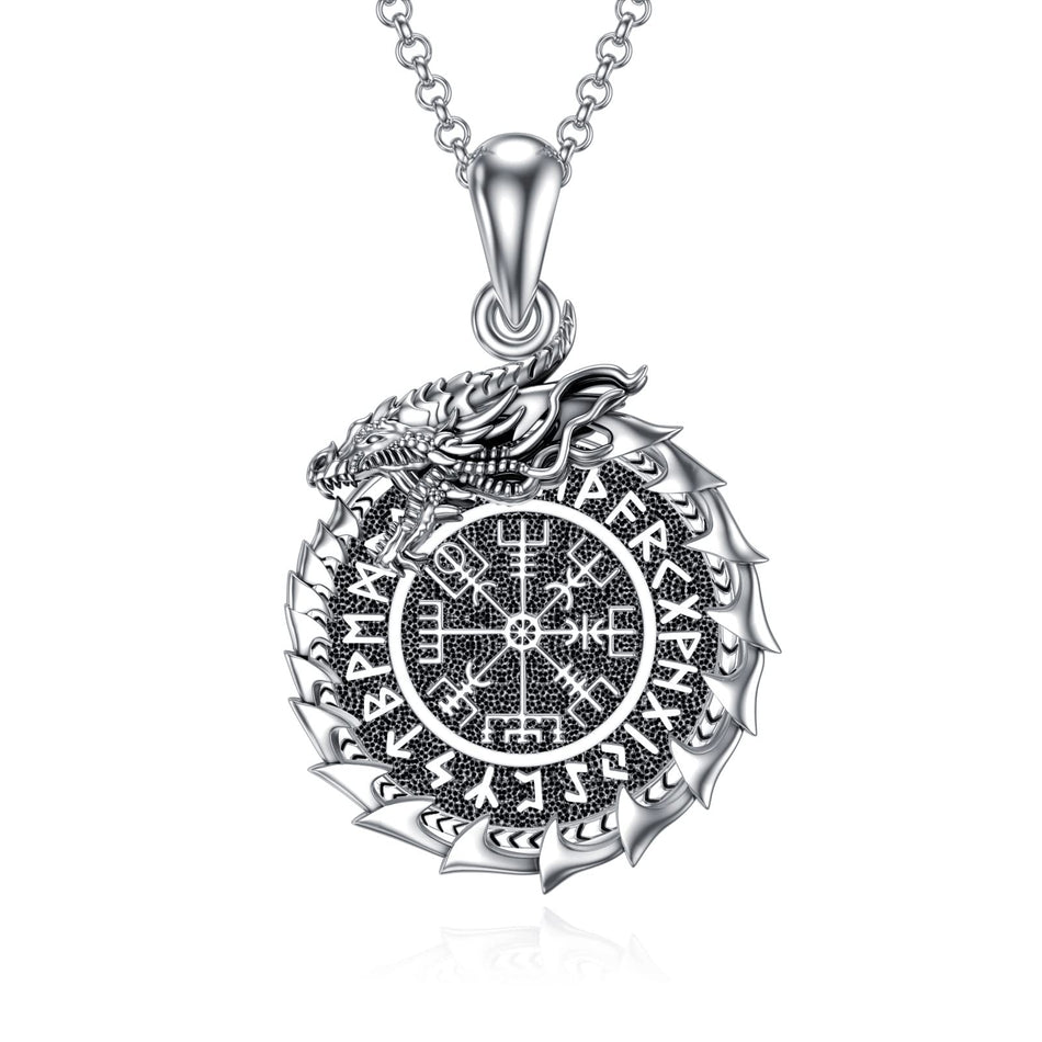 Sterling Silver Viking Urn Necklace for Ashes