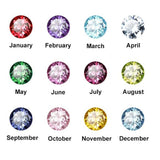 Sterling Silver Personalized Birthstone & Engraved Class Ring Graduation Ring for Women