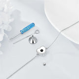 Sterling Silver Abalone Shell Turtle Urn for Ashes