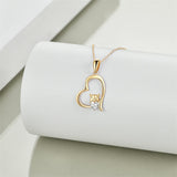 14k Yellow Gold Pig Pendant Necklace