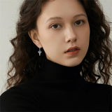 Sterling Silver Sword Hoop Earrings