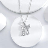 Sterling Silver Highland Cow Necklace