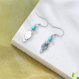 Sterling Silver Turquoise Owl Dragonfly Butterfly Hummingbird Dangle Earrings