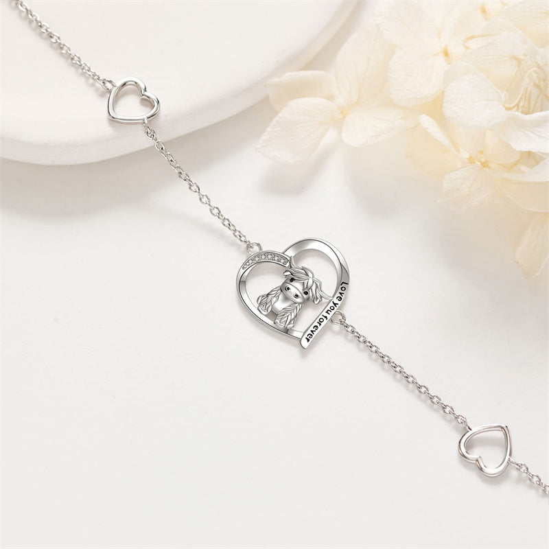 Sterling Silver Highland Cow Bracelet