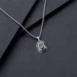 Sterling Silver 2025 Graduation Necklace Personalized Text and Birthstone Class Pendant Necklace