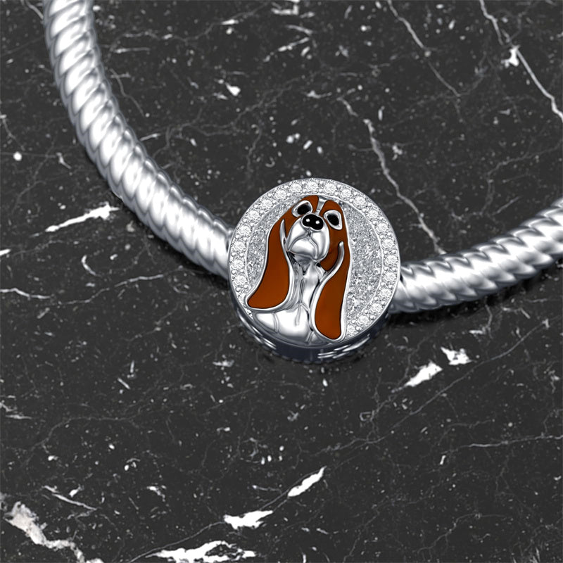 Sterling Silver Personalized Dog Breed Photo Charm Beads