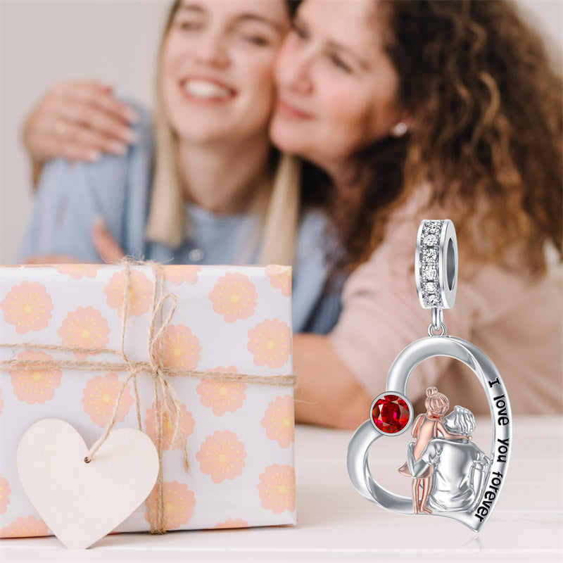 Sterling Silver Father Daughter Mother Daughter Charm Beads