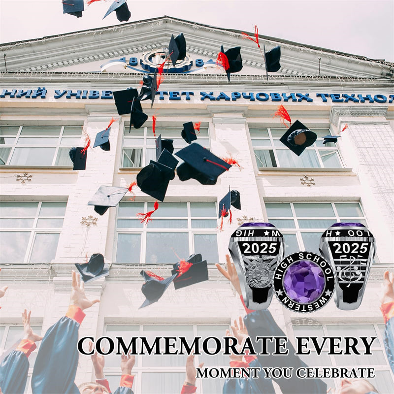 Sterling Silver Personalized  Engraved 2025 Class Ring