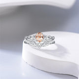 Sterling Silver 10K 14K 18K Gold  Oval Cut Unique Vine Gemstone Wedding Ring Set