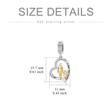 Sterling Silver Father Daughter Mother Daughter Charm Beads