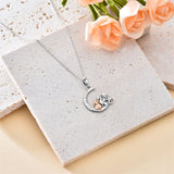 Sterling Silver Horse and Girl Pendant Necklace