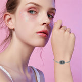 Sterling Silver 12-Month Birth Flower Urn Bracelet for Ashes