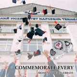 Sterling Silver Personalized Pattern Engraved Birthstone Class Ring for Women