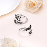 Sterling Silver Vintage Turquoise Sunflower Adjustable Spoon Ring Engraved with You Are My Sunshine